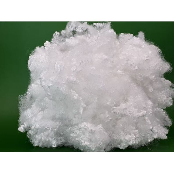 Hollow Conjugated siliconized Polyester Staple Fiber ,3D×64mmVirgin ,Raw white For filling toys, jackets, sofas,pillows,quilts,mattress.