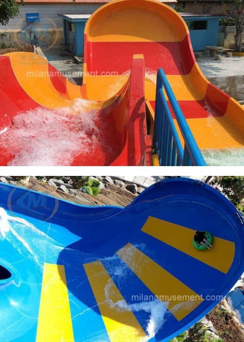 Fiberglass Small Boomerang Slide – Big Splash Fun for Water Parks