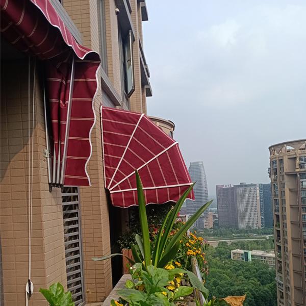 French Retractable Window Awnings Aluminum Folding Dutch Canopy Awning