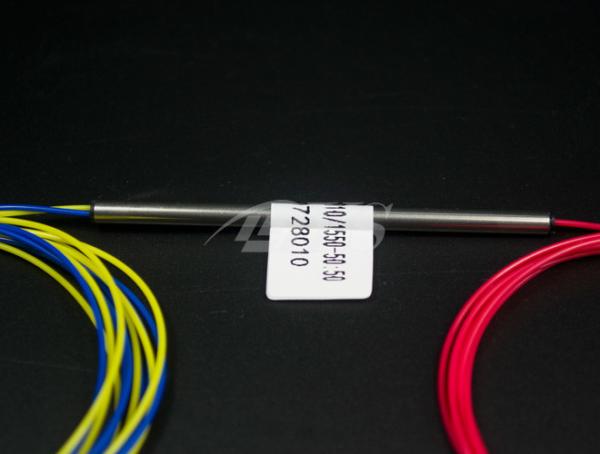 1x2 Fiber Optic Splitting Ratio 50 / 50 FBT Optical Fiber Splitter Single Fusion Design