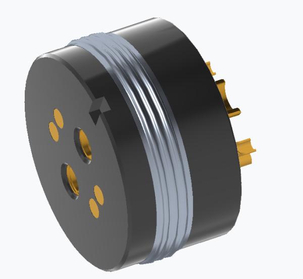 Customized Solder Cup Connector Spring Loaded 6 Pin Pogo Connector