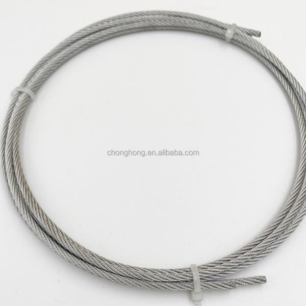 Cables de acero inoxidable AISI316 AISI304 Cables de acero inoxidable con otro servicio de procesamiento Cables de acero 7x7