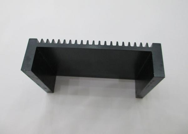 O preto anodizou os perfis de alumínio do dissipador de calor, radiadores de alumínio expulsos do dissipador de calor