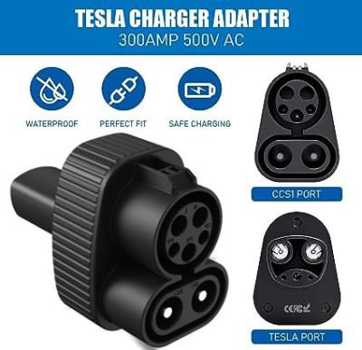 CCS1 EV Charger Adapters 250KW DC IP67 Protection Level Fit For Tesla