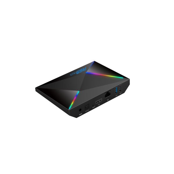 Smart TV Box Android R69 Plus 4K UHD Media Streamer - Turn Standard TV into Smart TV, Supports Popular Streaming Apps, Voice Remote, Easy Setup Family Entertainment System