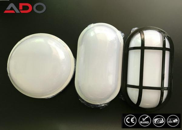 Black Color ABS 4000K LED Bulkhead Lamp / LED Outdoor Bulkhead Lights