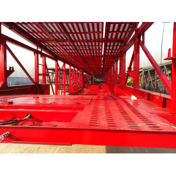 3 оси автотранспортер полуприцеп с стальным материалом и полезной нагрузкой 40000 кг