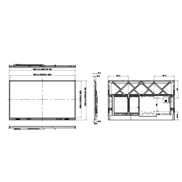 экран касания Whiteboard 4mm стеклянный взаимодействующий все в одном дизайне