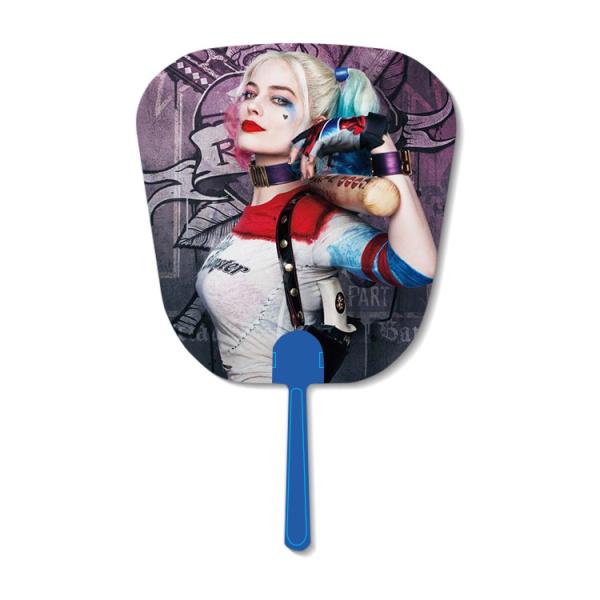 Famous USA Star 16x17cm 3d Hand Fan Custom Lenticular Printing With White Handle