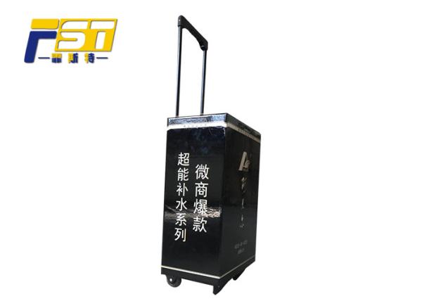 Fashion Color Printing Cardboard Trolley Box , Black Corrugated Folding Box Trolley