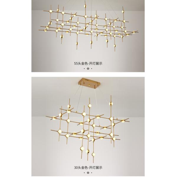 modern dining room glass star chandeliers Bedroom Living Room Constellation Aquarius chandelier(WH-MI-364)