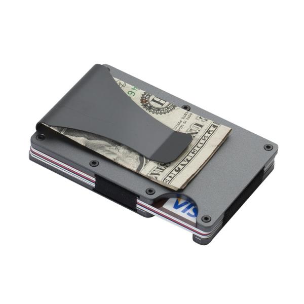 Reusable RFID Blocking Aluminium Card Holder/Smart Metal Slim Men Wallets/Minimalist Aluminum Wallet
