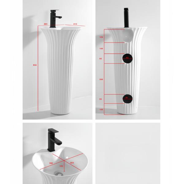 Dual-Flush Pedestal Basin with Environmental Glaze The Ultimate Cleaning Solution