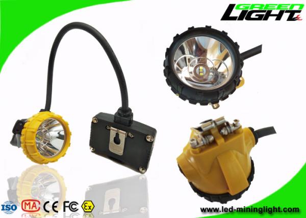 6.8Ah High Power LED Headlamp 15000lux IP68 With Low Power Warning Function