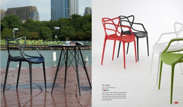 Russell Molded PP Arm Chair Philippe Starck masters chair China factory/Master chair