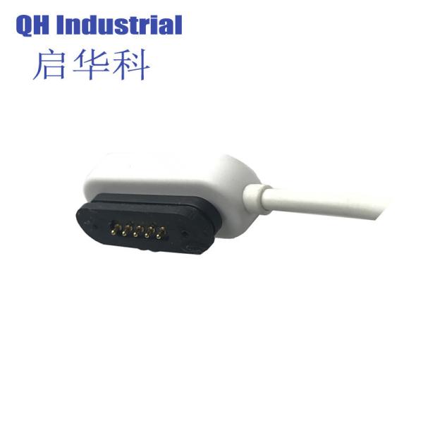 Free Sample Universal 1A USB Magnetic Pogo Pin Charger 5Pin Charging Cable Cord for Smart Watch Smart Wearable