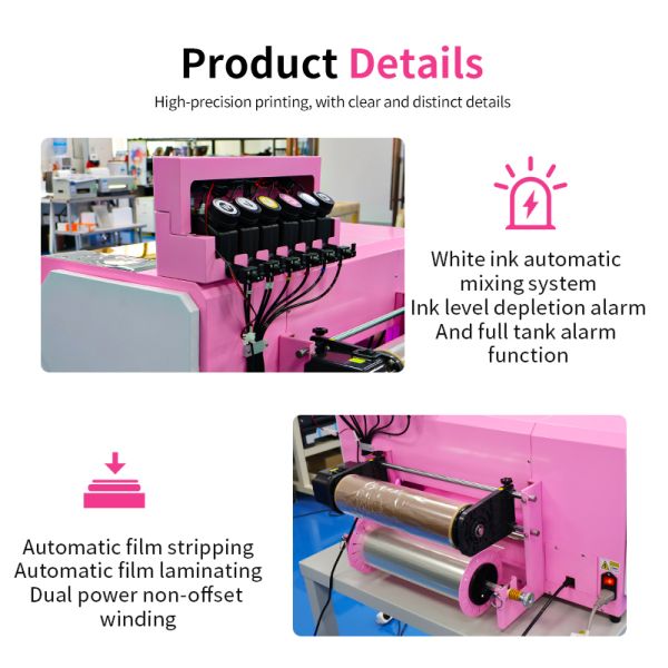 XP600 A3 Pet Film Printer UV Dtf Printer For 3D Puff TPU Sticker Cloth Garment Hoodies