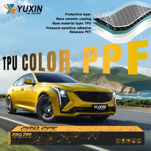 Self Healing Color Change TPU Paint Protection Film 7.5 Mil Hydrophobic Scratch Resistant Car Wrap