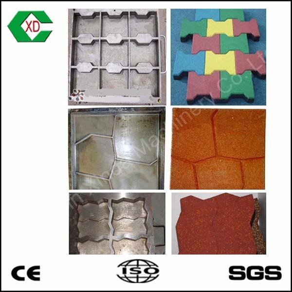 4 Layers Sports Facilities Equipment Rubber Molding Rubber Mat Manufacturing Machine