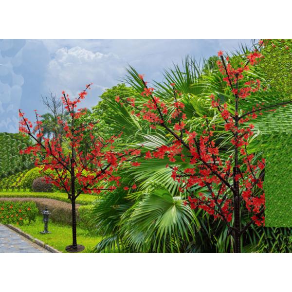 LED Iron Pole Cherry Tree Lights Peach Blossom Luminous Plant High Brightness