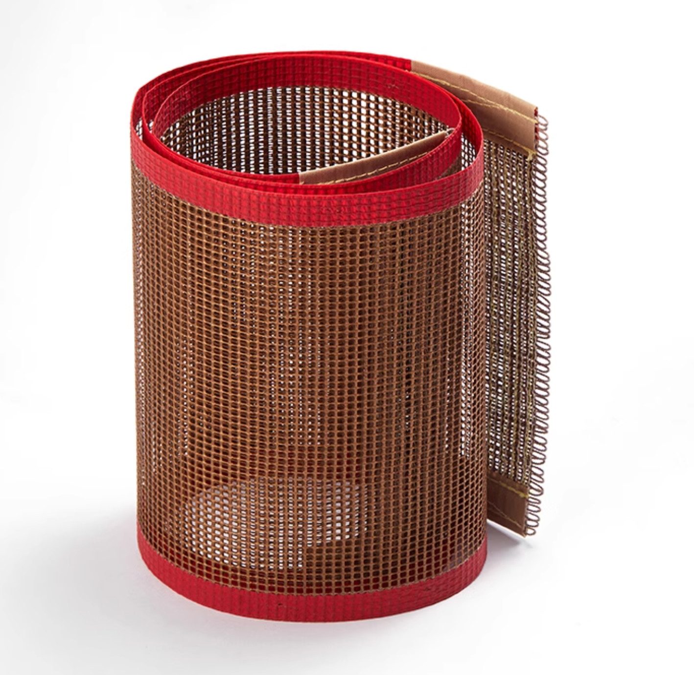 Freezer Safe PTFE Mesh Belt with Bullnose Joint and High Tensile Strength for Industrial Applications