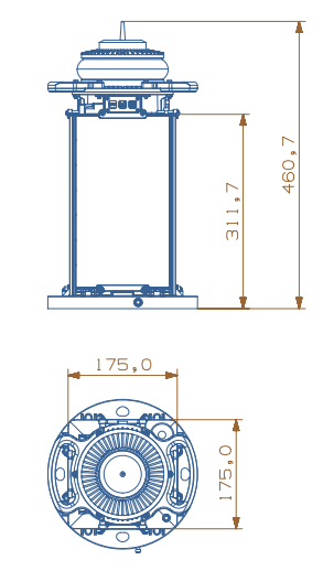 7NM AIS And GPRS Communicated Marine LED Lantern 5G with Solar Powered