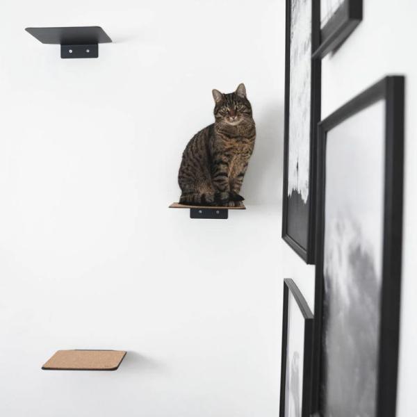 Современный металлический кошачий комната настенное сиденье с штамповыми частями установка настенная установка предварительная сверла