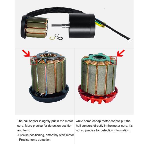 Электрический двигатель 24V наивысшей мощности водоустойчивый для шлюпки доски RC двигателя