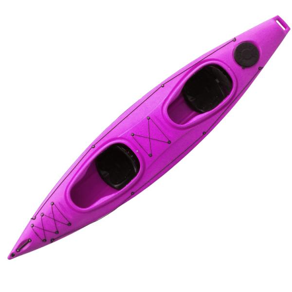 Two Seater Plastic Sit In Kayak Huarui Leisure Canoe