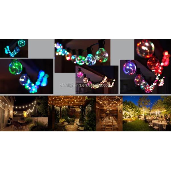12ft 12 bulbs RGB globe string lights led copper wire string lights Christmas decoration fairy lights