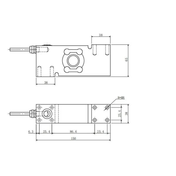 100kg 500kg IP68 Hermetic Single Point Weighing Sensor Load Cell