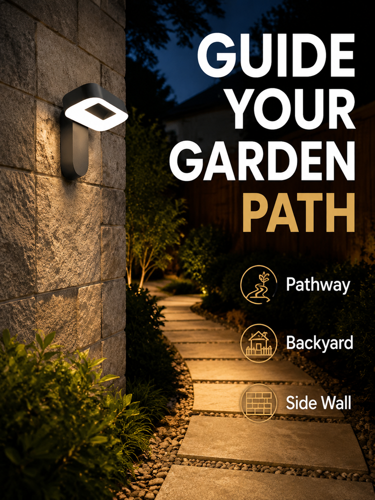 Motion Sensor Modern LED Exterior Wall Sconce Outside Wall Lights For Porch Patio Balcony