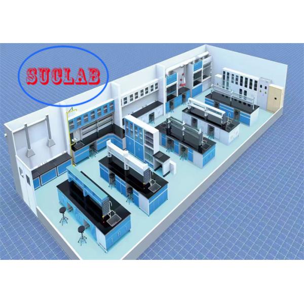 Chemical Resistant Phenolic Resin Chemistry Lab Workbench Laboratory Work Table  With C Frame For Laboratories