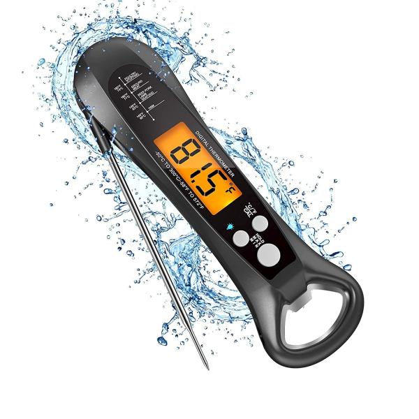 Digital Waterproof Instant Read Food Thermometer BBQ Cooking Oven Meat With Magnet