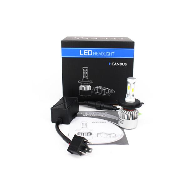 All In One Csp Chip Led Car Headlight Bulbs H4 LED Bulbs With Cooling Fans