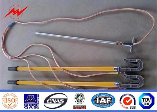 0.254mm 0.33mm Copper Ground Rod Cover With Clamps Trong Corrosion Resistance
