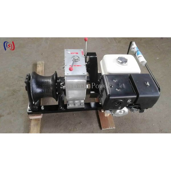 Cable Winch Machine with 0.6-5T Tractive Force 4-24M/min Speed and 2.94-6.63KW Power for Transmission Line Pulling
