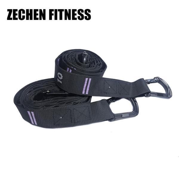 Home Fitness Wooden Gymnastic Rings 32mm Gym Equipment With Safety Carabiners