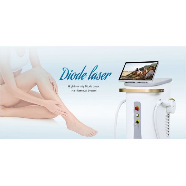 755 808 1064nm 2400W Diode Laser Hair Removal Machine With Ice Cooling Smart Handle
