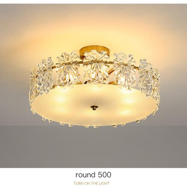 Transparent Glass Led Chandelier For Living Room Foyer Hall Luxury Ceiling Lamp Decor Kitchen leaf chandelier(WH-CY-250)