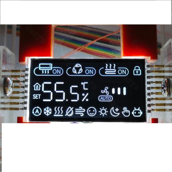 Настраиваемый сегмент VA LCD дисплейный модуль 1/4Duty 1/3Bias Pin Connecting