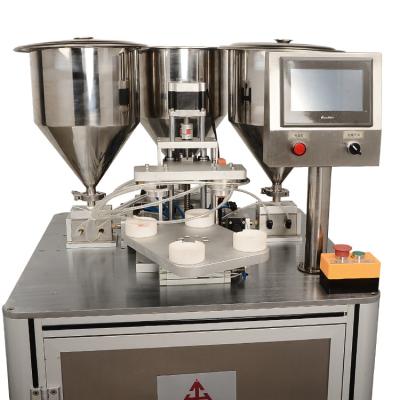 Máquina de enchimento de creme de bebê de três cores 65dB 20L/min 800W