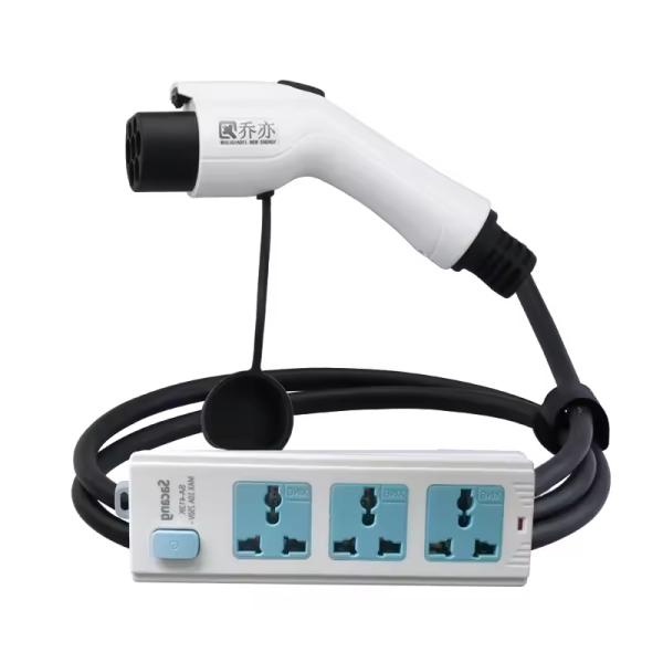 GBT Interface Standard Black 7kw Tesla EV Charging Adapter NACS to Car Connector Socket Switch 32A Output Current EV Charger