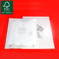 5x7 Saco de vidro livre de ácido Kraft Sacos de celulosa biodegradáveis T-Shirt Embalagem de vestuário