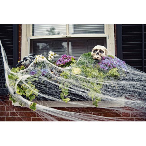 Polyester Spider Web Cotton Thread Haunted House Decoration for Halloween Party Props