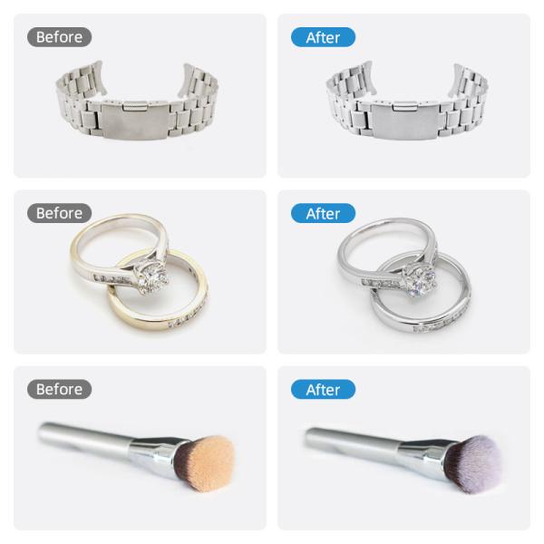 стекел ювелирных изделий уборщика 360ml 46khz машина ультразвуковой очищать мини ультразвуковых портативная