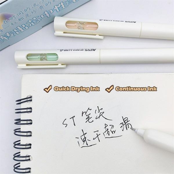 Creative Hourglass Rotating Neutral Pen ST 0.5mm Writing Student Neutral Pen
