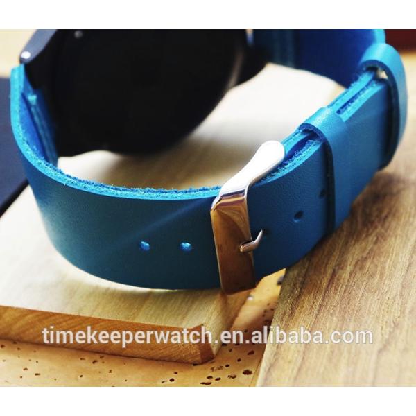 colorful wood watches , sky blue color fashion man watches , custom your own logo