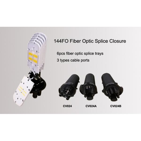 Dome FOSC 288 Core Fiber Optic Joint Enclosure 16 Inlet Outlet Ports CATV