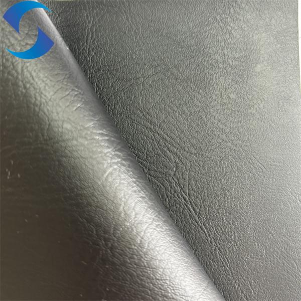 Tecido de couro de PVC em relevo Tecido de couro de PVC para sofá Mobiliário Cadeira Cadeira de Cama Chave de mesa Tecido de estofamento de cadeira de carro